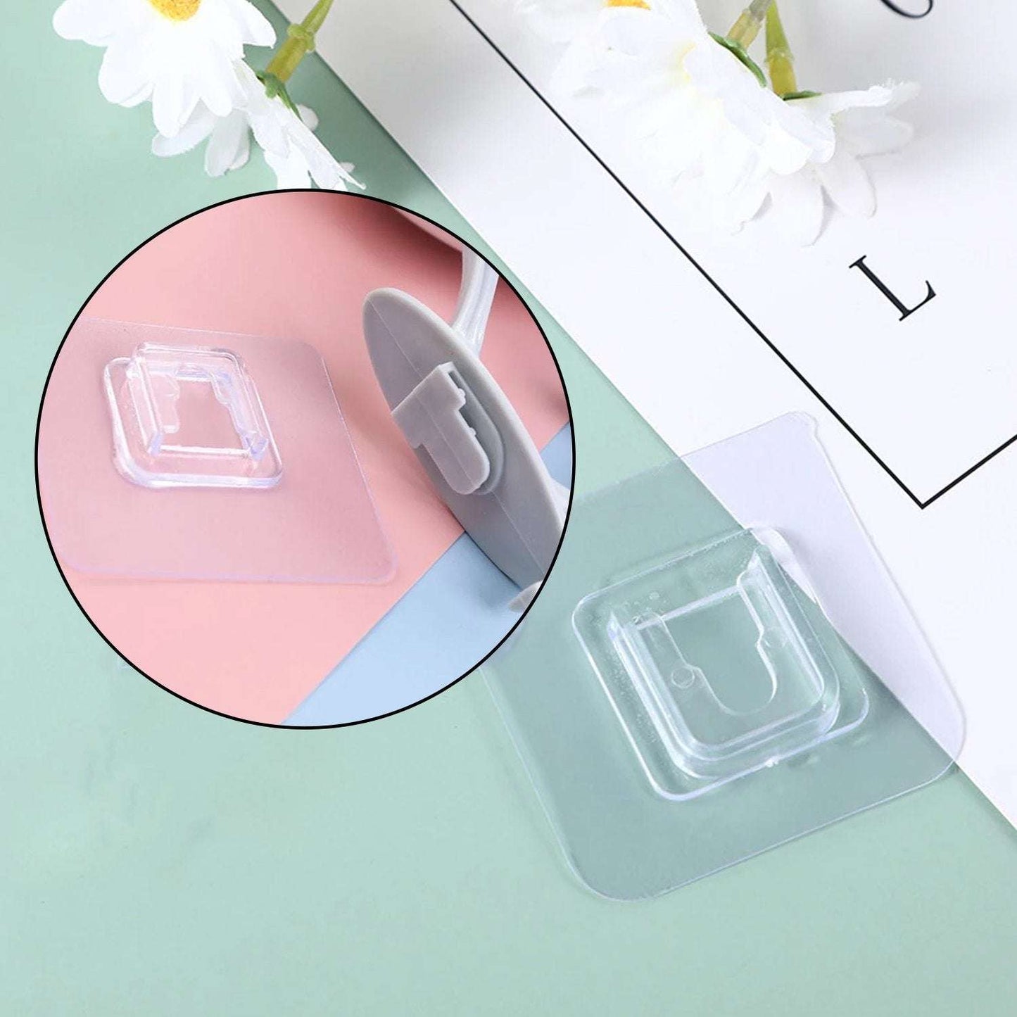 Self Adhesive Plastic Wall Hook For Home - LootFaat