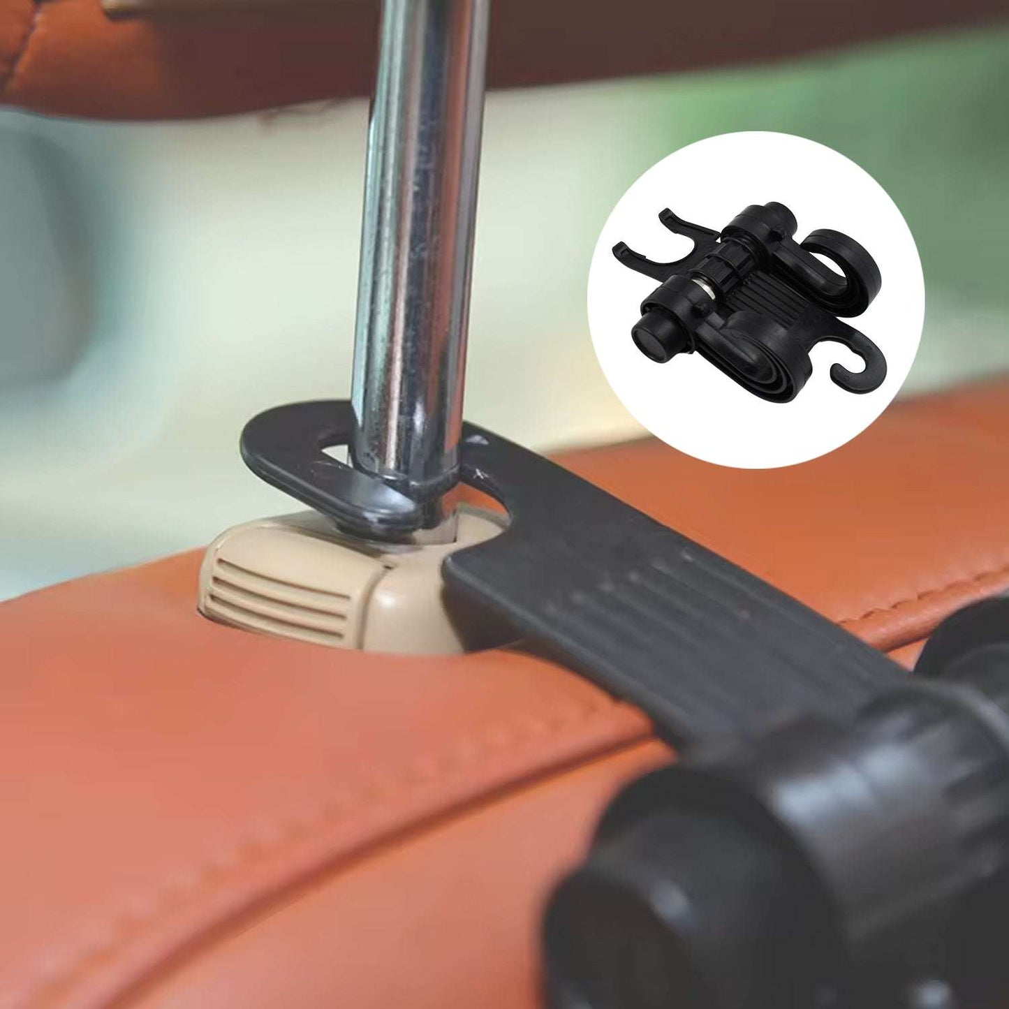 Car Hooks Vehicle Back Seat Hidden Headrest Hanger (1 Pc) - LootFaat