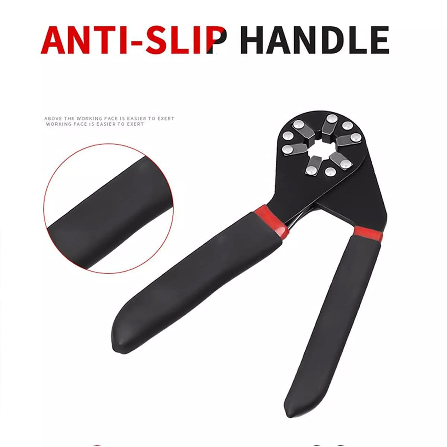 Multi-function Hexagon Universal Wrench Adjustable Bionic Plier Spanner Repair Hand Tool (Small) Single Sided Bionic Wrench Household Repairing Wrench Hand Tool - LootFaat