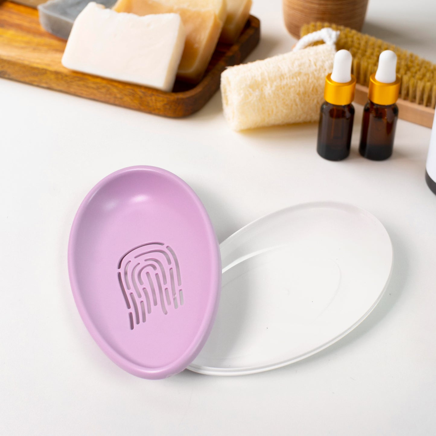 Plastic Soap Dish With Drain Soap Holder Double-layer (1 Pc) - LootFaat