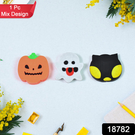 Cartoon Shape Eraser Rubber (1 Pc Mix Colour Design) - LootFaat