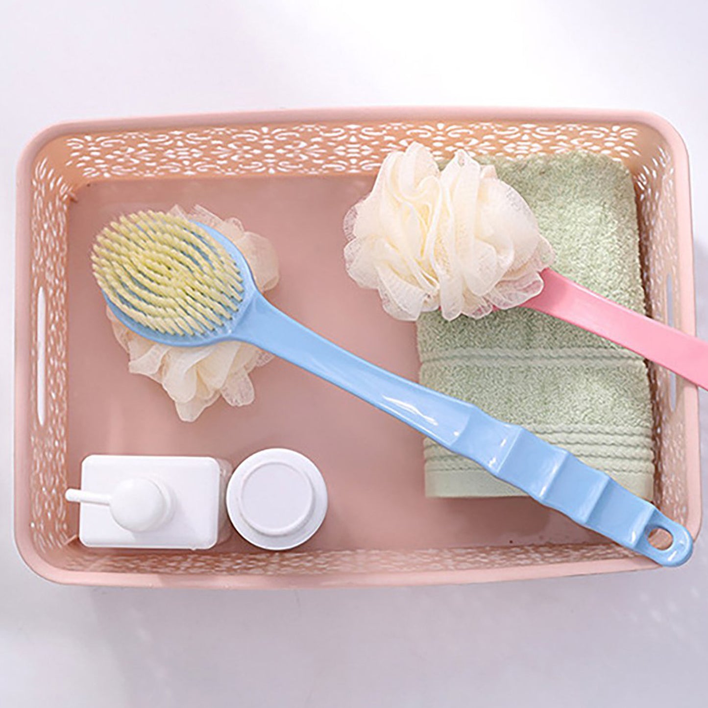 2in1 Bath Brush With Long Handle - LootFaat