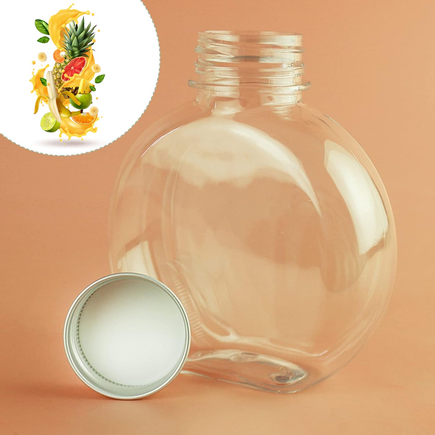 Multipurpose Transparent Round Clear Plastic Container (1 Pc) - LootFaat