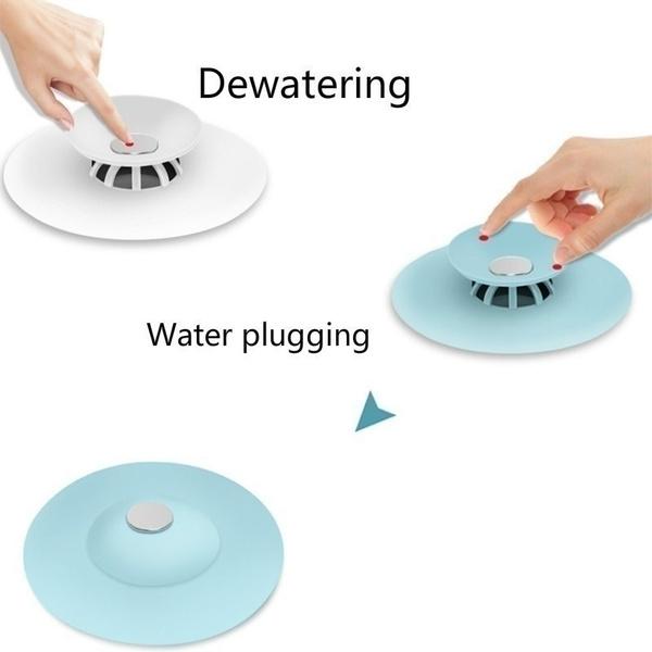Creative 2-in-1 Silicone Sewer Sink Sealer Cover Drainer (Multicolour) - LootFaat