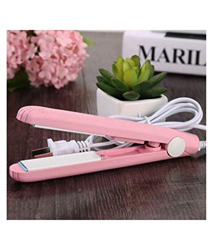 Mini Portable Electronic Hair Straightener And Curler - LootFaat