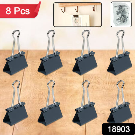Paper Holding Binder Clips Paper Clips (8 Pcs Set Mix Color) - LootFaat