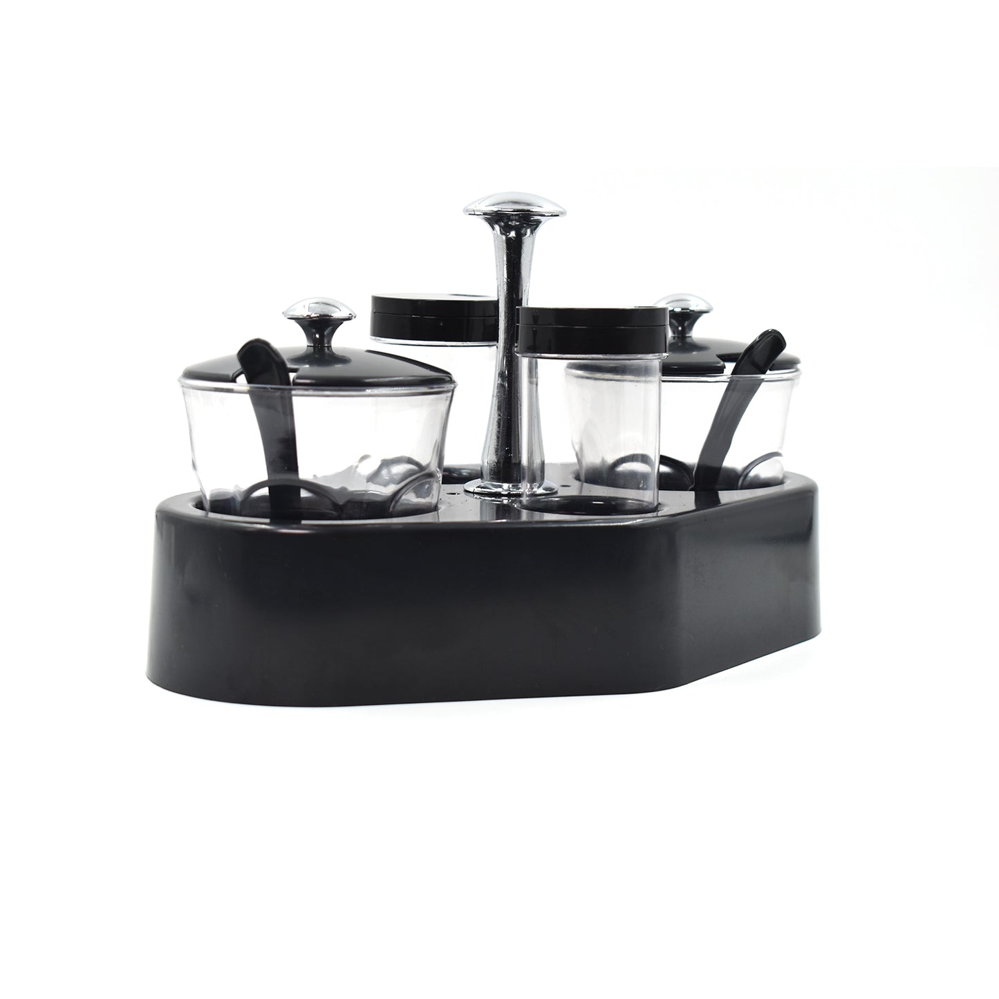 Ganesh Rendy Condiment Set For Kitchen Transparent Jar For Easy To Access Spice 1 Piece Spice Set (Plastic) - LootFaat
