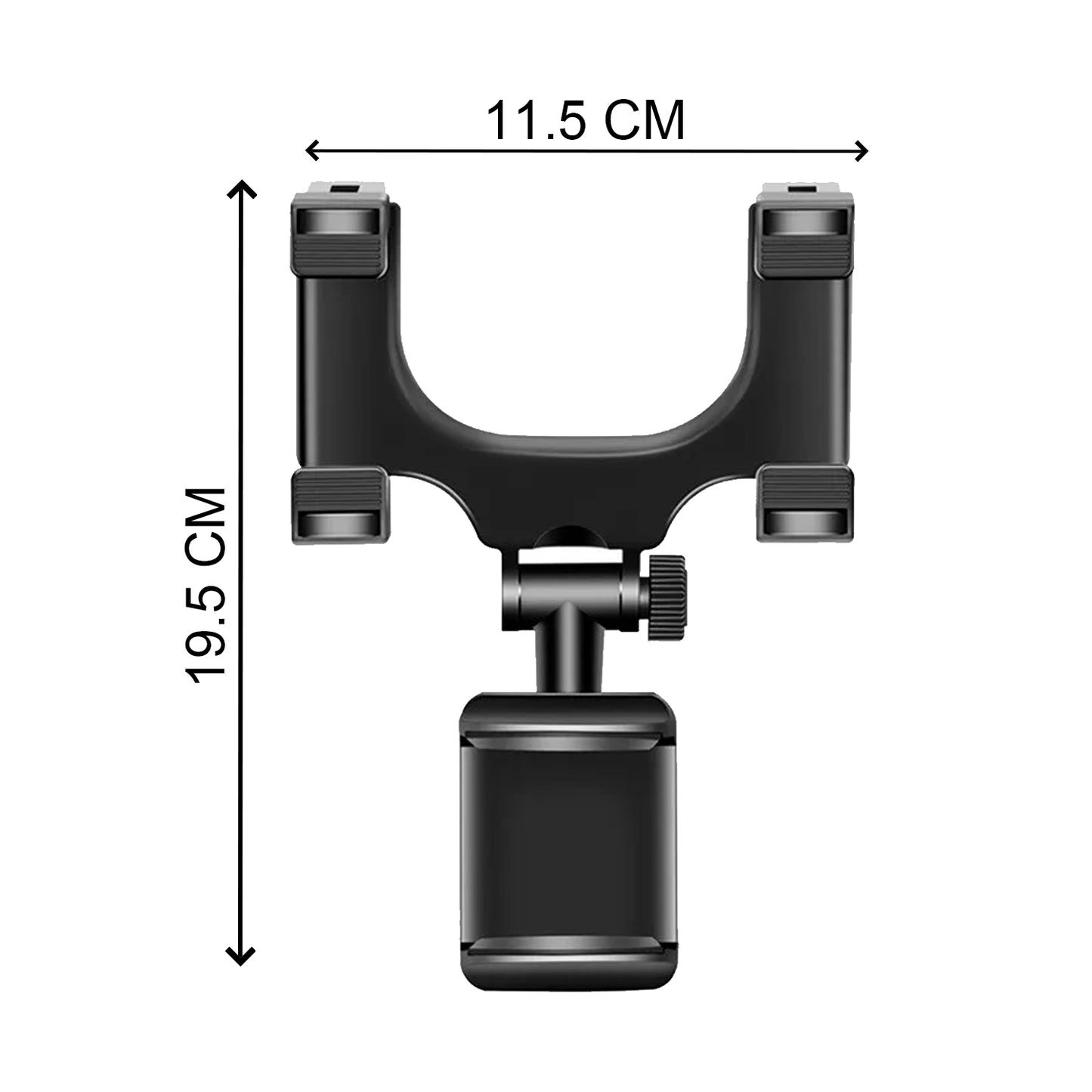 Rear View Mobile Holder Universal Vehicle Rear View Mirror Mobile Phone Mount Stand - LootFaat