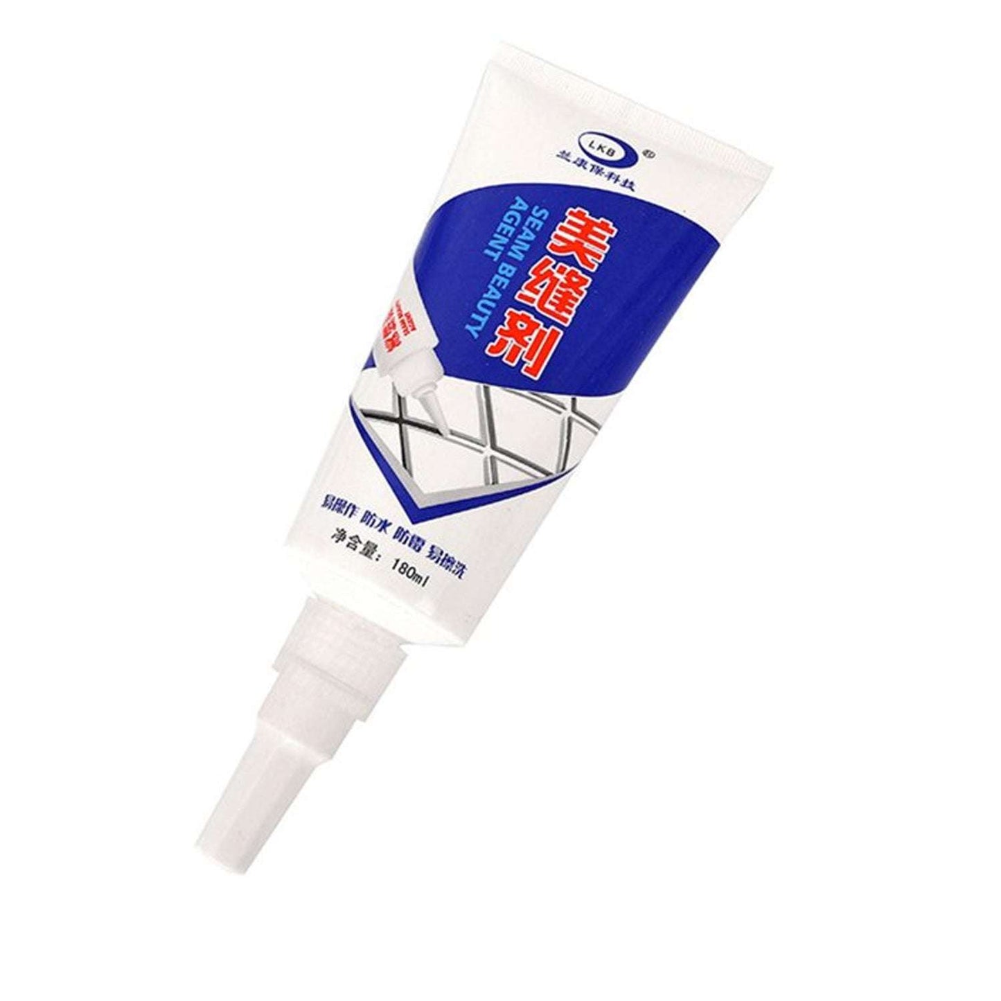 Waterproof Tile Gap Crack Grout Filler Water-resistant Silicone Sealant For Diy Home Sink Gaps Tiles Gaps Grouts Repair Filler Tube For Home Office Bathroom Toilets Kitchen (180 Ml) - LootFaat
