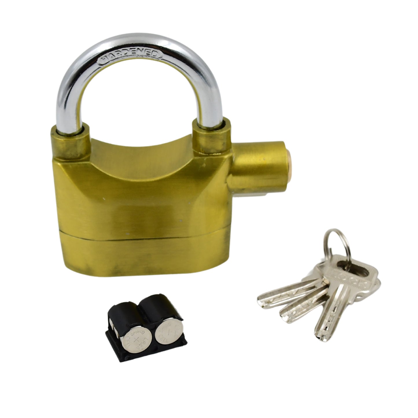Security Alarm Metallic Lock System With 3 Keys (1 Set Mix Color) - LootFaat