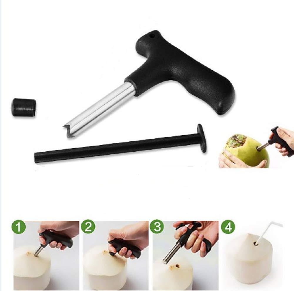 Premium Quality Stainless Steel Coconut Opener Tooldriller With Comfortable Grip - LootFaat