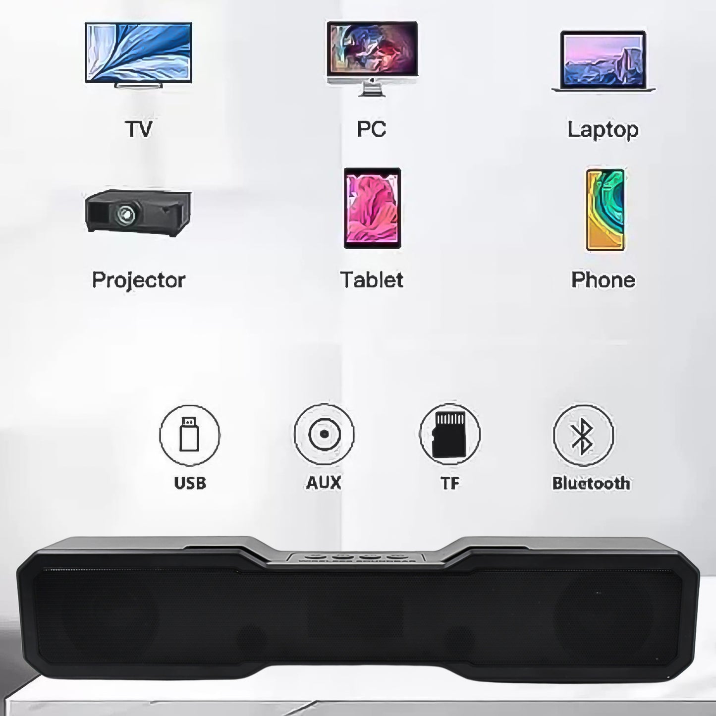 3d Sound Wireless Bluetooth Speaker (1 Pc) - LootFaat
