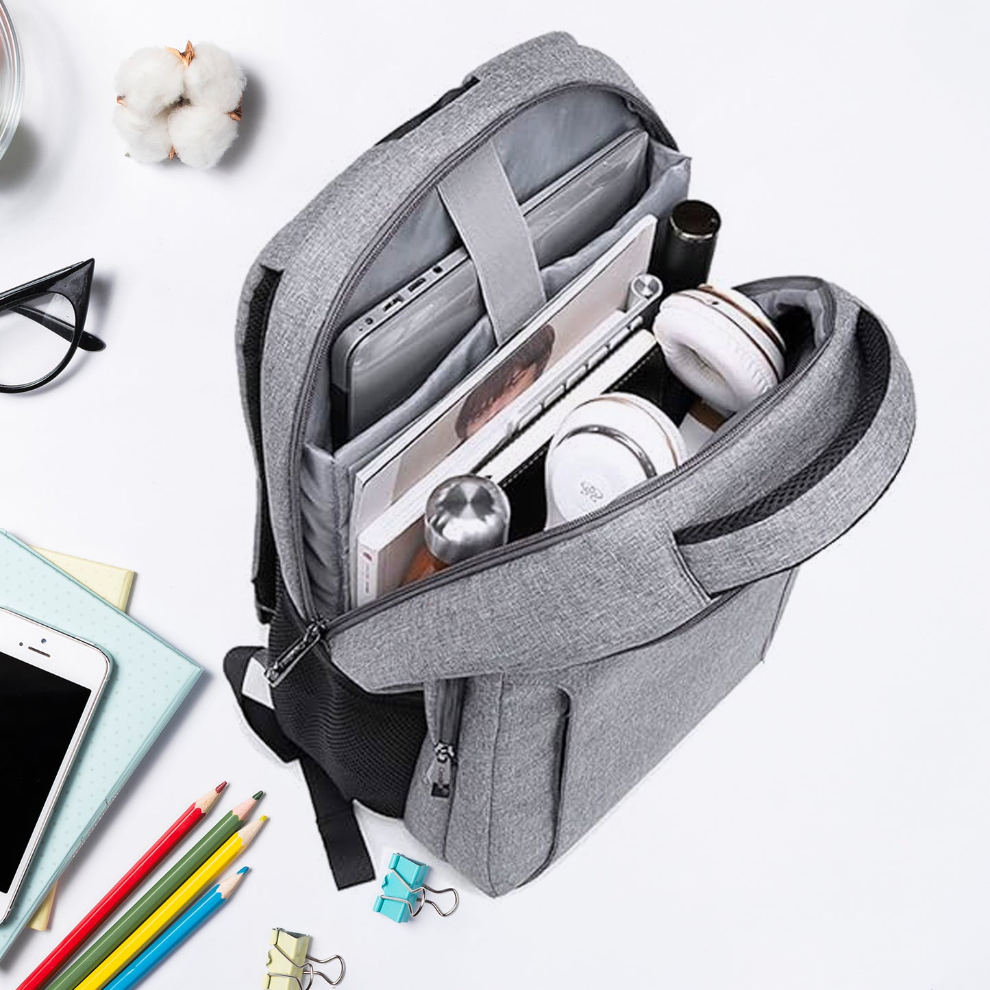 Laptop Bag With Adjustable Shoulder Strap Storage Pockets Lightweight Water-resistant Travel-friendly Bag Office Bag School Bag College Bag Business Bag - LootFaat