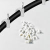 Cable Clips with Steel Nails - 20 Pcs Round Wire Clips for Home & Office