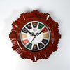 Wooden Look Wall Clock - Silent, Battery Operated, Easy to Read
