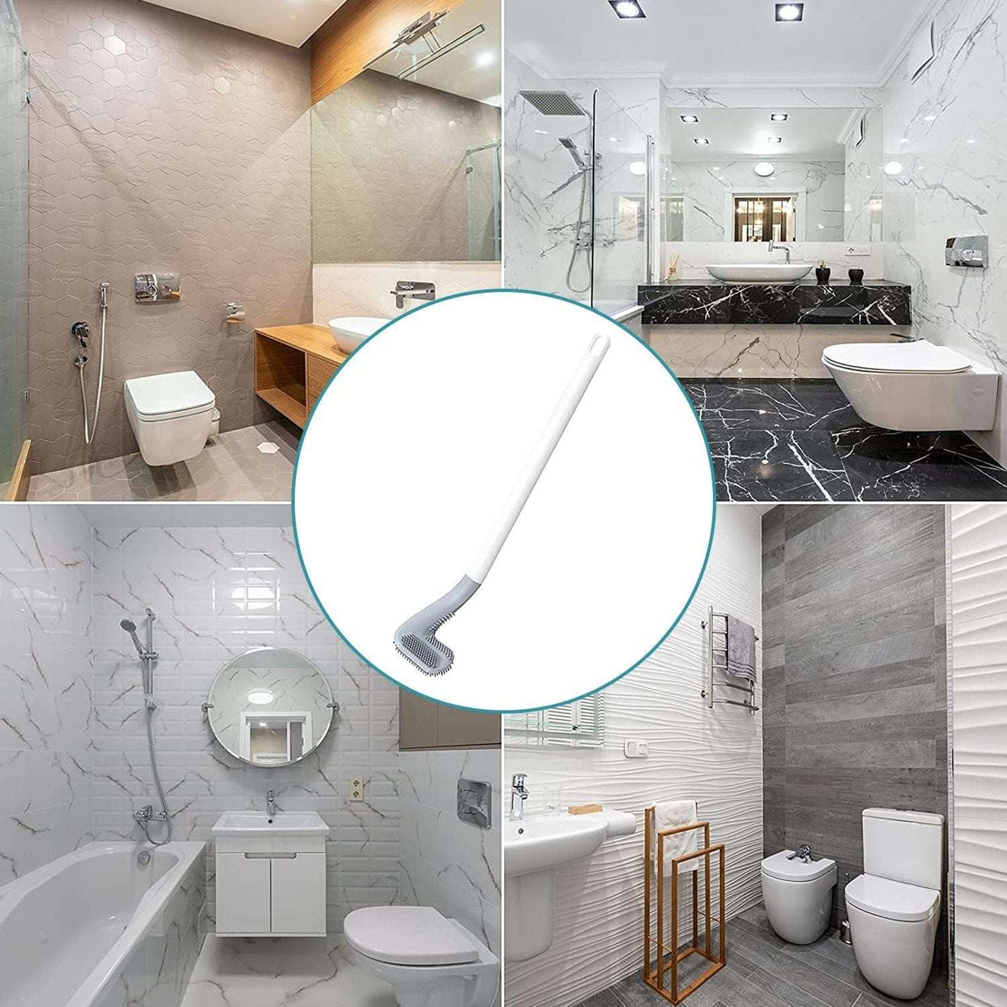 Golf Toilet Cleaner Brush Magic Sticker Holder - LootFaat