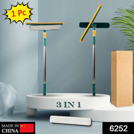 3 In 1 Glass Wiper Used In All Kinds Of Household And Official Places For Cleaning And Wiping Of Floors Glasses And Dust Etc. - LootFaat