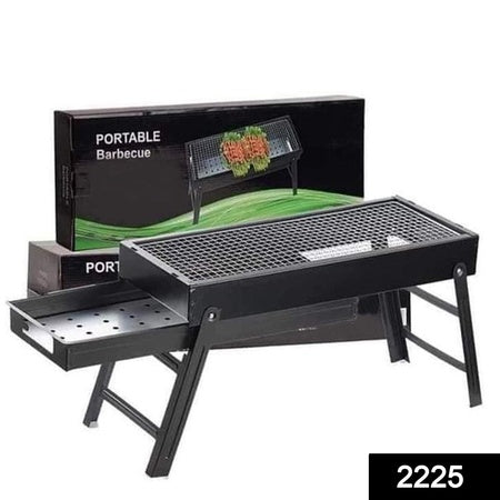 Folding Portable Barbeque Bbq Grill Set For Outdoor And Home - LootFaat
