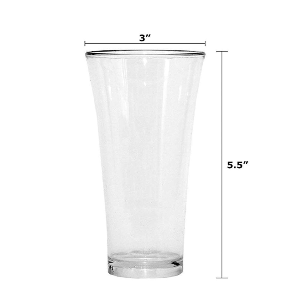 Stylish Look Plastic Juicy Glass Transparent Glasses Set 300ml (6pcs) - LootFaat