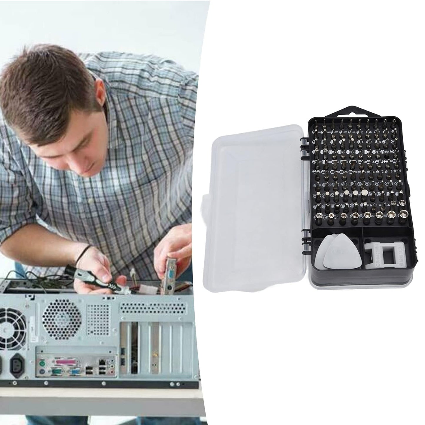 Screwdriver Electronic Laptop Mobile Repair Tool Kit (117 Pcs Set) - LootFaat