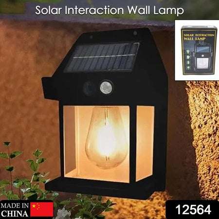 Solar Wall Lights Lamp Outdoor Wireless Dusk To Dawn Porch Lights Fixture Solar Wall Lantern With 3 Modes Motion Sensor Waterproof Exterior Lighting With Clear Panel (1 Pc ) - LootFaat