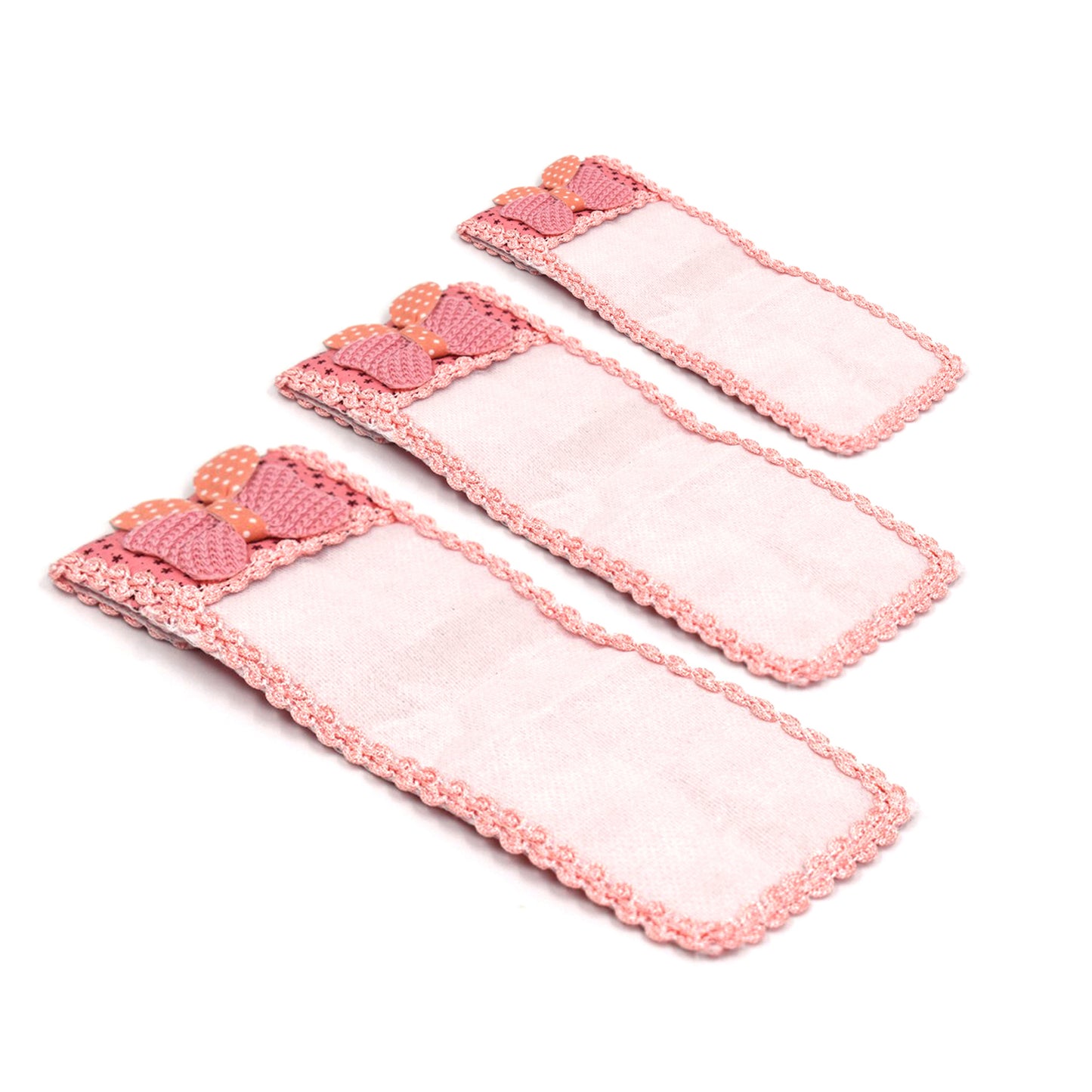 3pc Remote Cover With Bow Knot For Tv Air Conditioner D2h Dth Remote Control Dust Cover - LootFaat