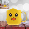 Cartoon Animal Toothbrush Cup with Handle for Kids - 1 Piece