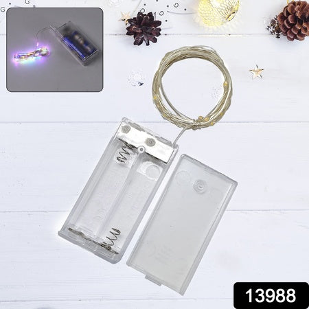 Multicolor 2aa Battery Powered Copper Wire String Fairy Lights With 30 Leds - LootFaat