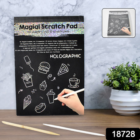 Magical Scratch Art Book For Gifts Girls Boys (40 Sheet) - LootFaat