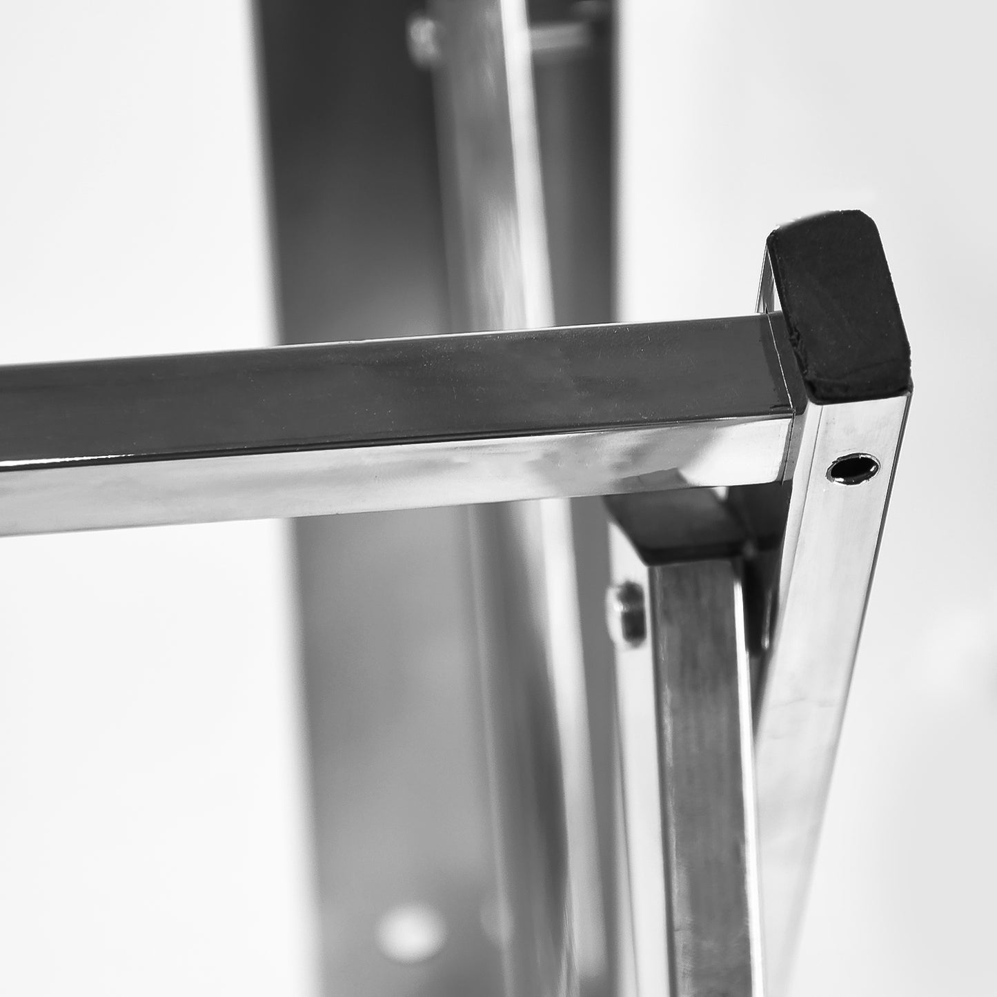 Wall-Mounted Folding Clothes Drying Rack - Stainless Steel