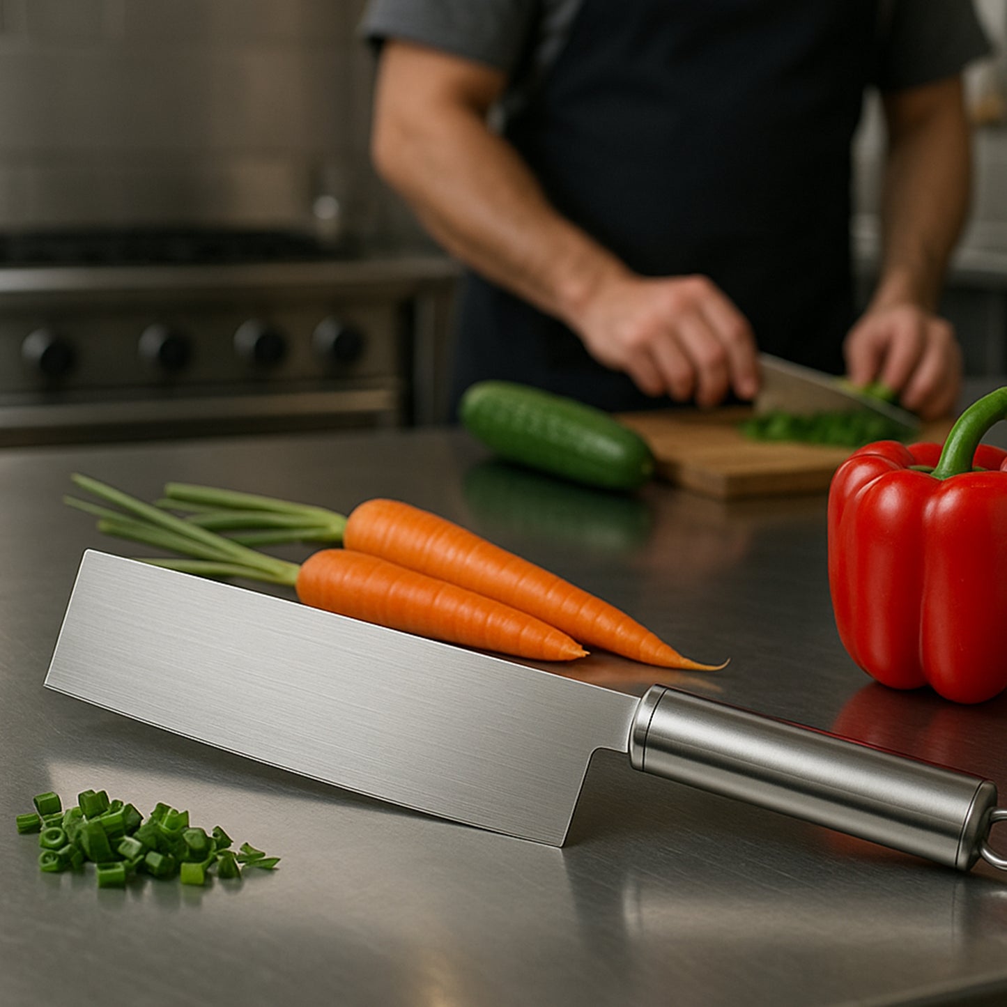 Stainless Steel Vegetable Cleaver Knife - Ultra Sharp