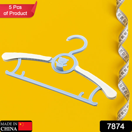 Large Dress Hanger Plastic Adjustable Child Plastic Hangers Space Saving Lightweight Hangers For Clothes Coat Shirt Closet Cloth Hangers Ideal (5pc) - LootFaat