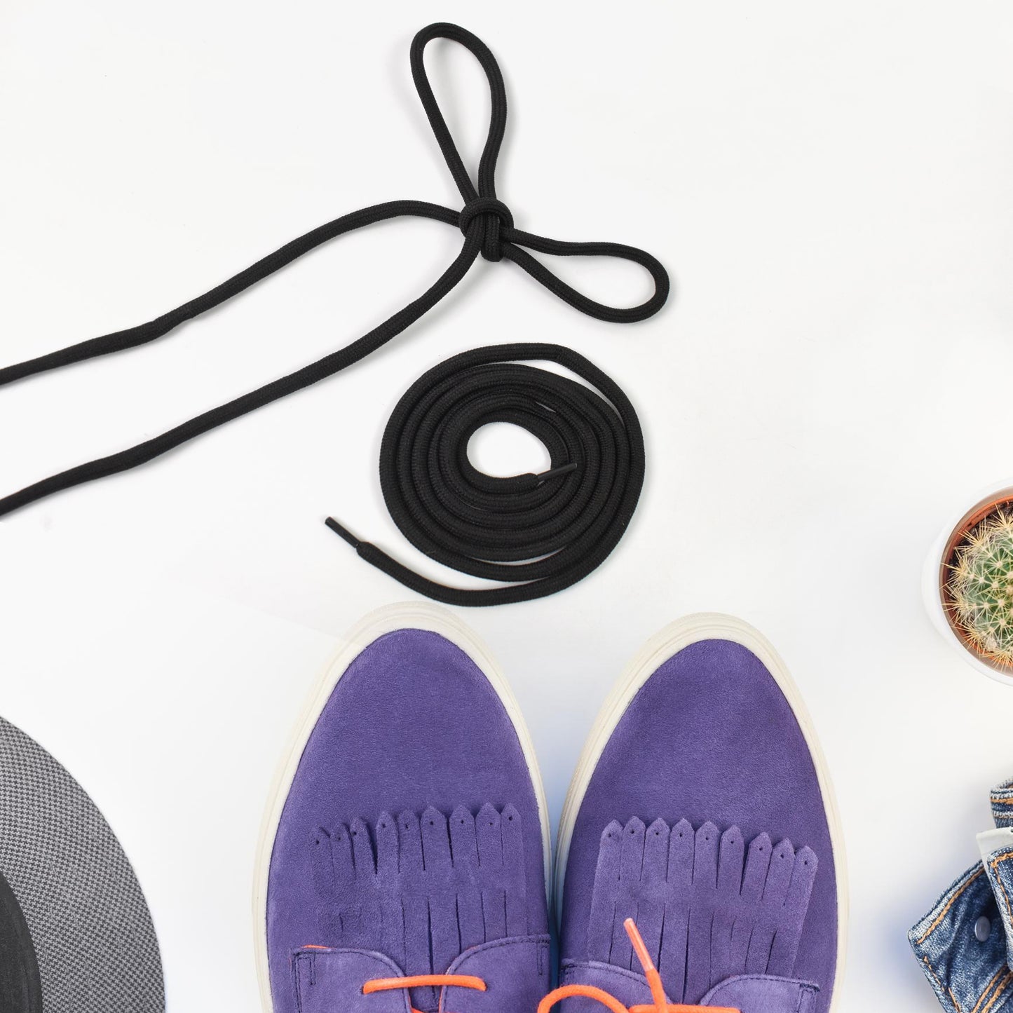 Super Quality Shoe Laces Sports Shoe Lace (1 Pair Mix Color) - LootFaat