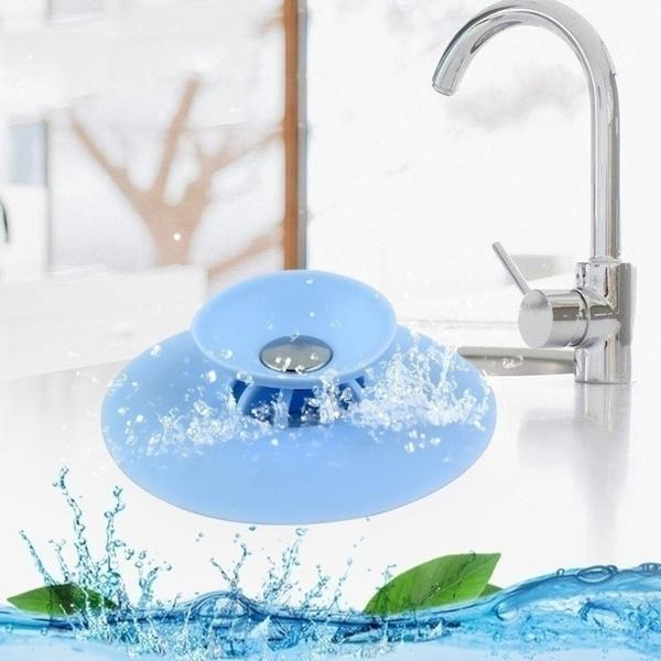 Creative 2-in-1 Silicone Sewer Sink Sealer Cover Drainer (Multicolour) - LootFaat