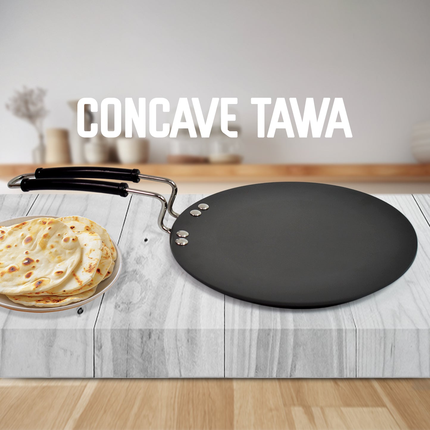 Multi Purpose Aluminium Rays Roti Tawa (9 Inch) - LootFaat