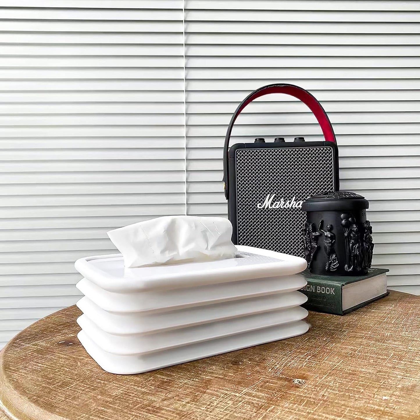 Tissues Holder Silicone Simple Tissue Box Tissues Cylinder Tissues Cube Box Tissue Holder For Bathroom Office Car Bedroom For Bathroom Room Office Car - LootFaat