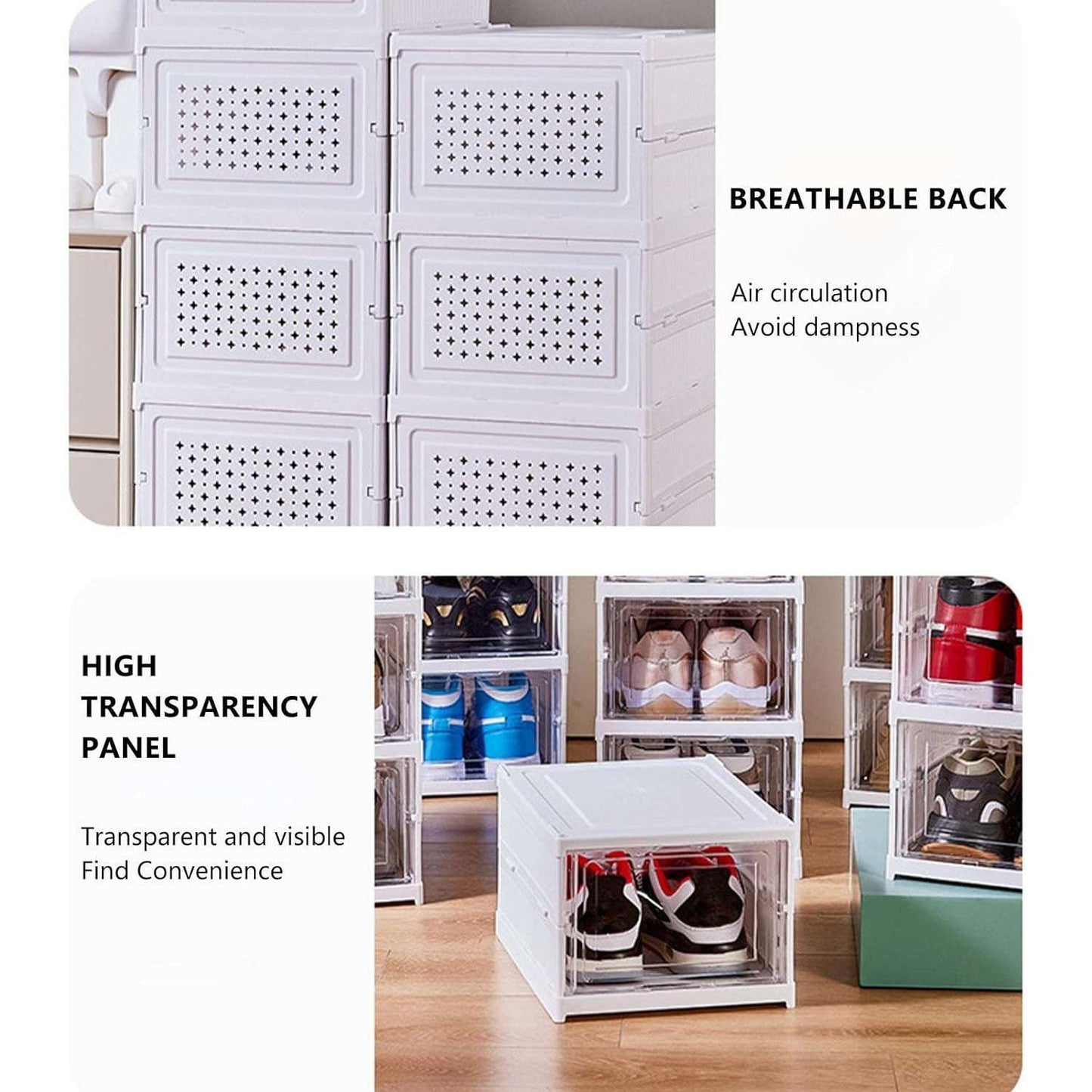 Stackable Multifunctional Storage For Clothes Foldable Drawer Shelf Basket Utility Cart Rack Storage Organizer Cart For Kitchen Pantry Closet Bedroom Bathroom Laundry (4 Layer 1 Pc) - LootFaat