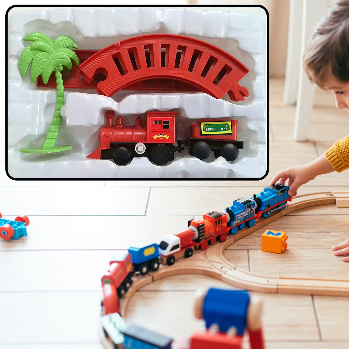 World Express Mini Train Play Set For Kids - LootFaat