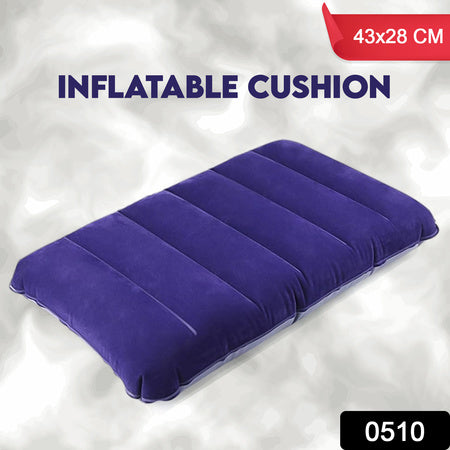 Velvet Air Inflatable Travel Pillow (Blue) - LootFaat