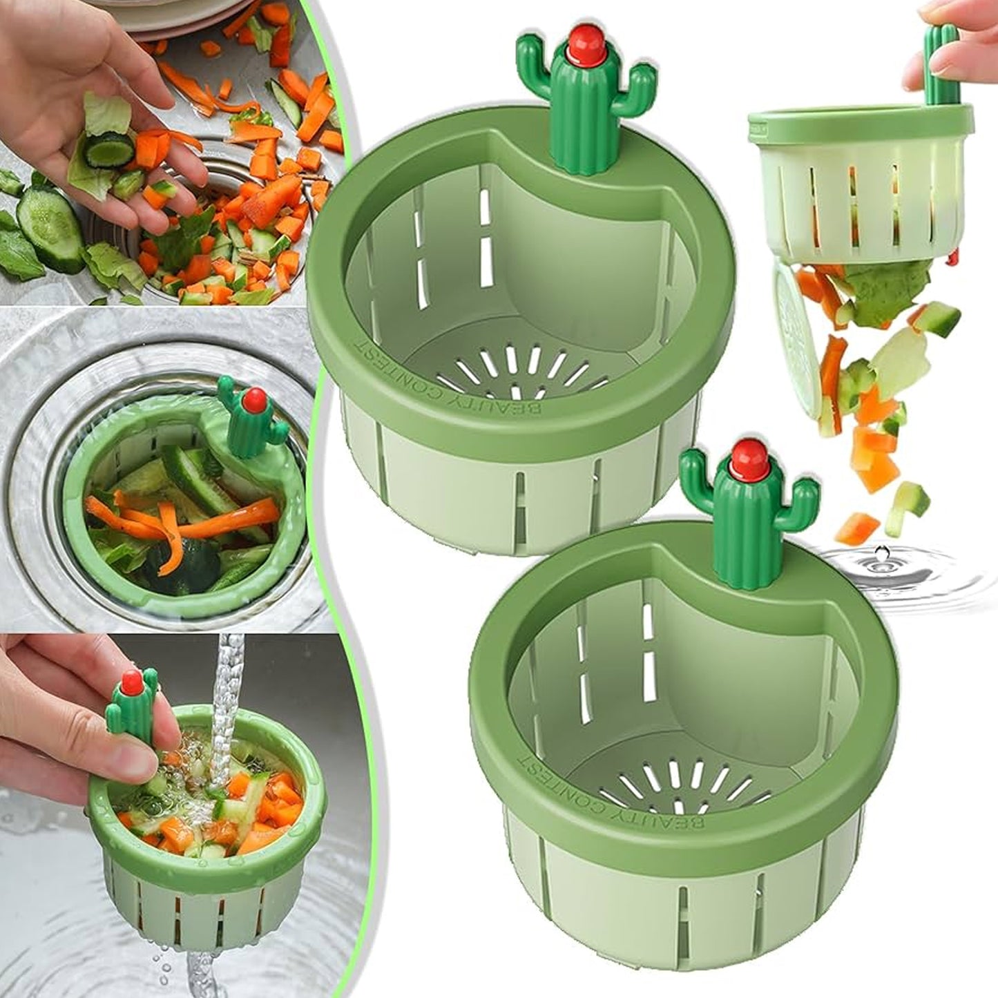 Plastic Kitchen Sink Drain Strainer (1 Pc) - LootFaat