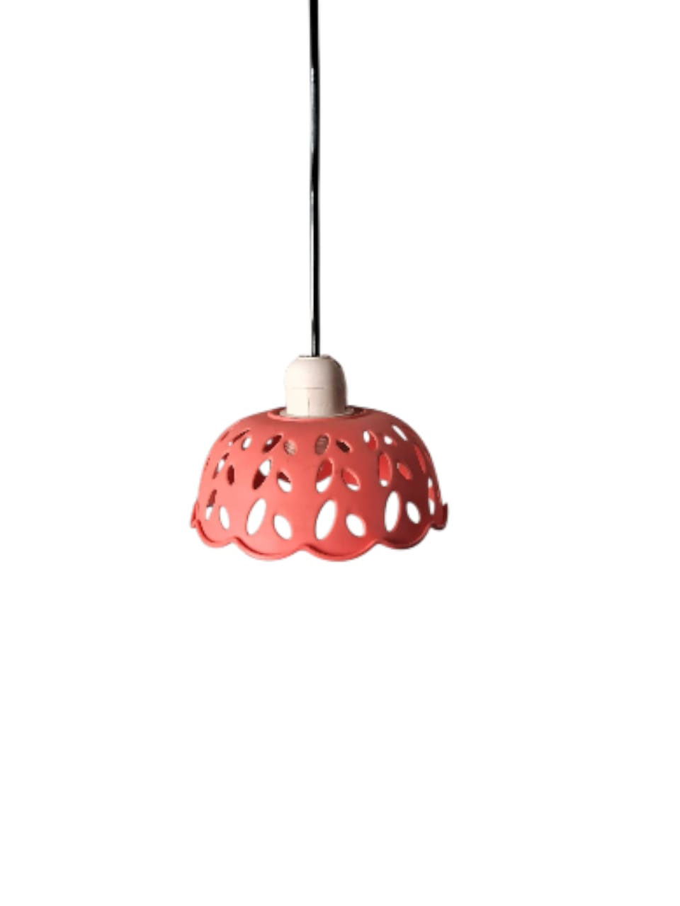 cute small hangign plastic pink lampshade