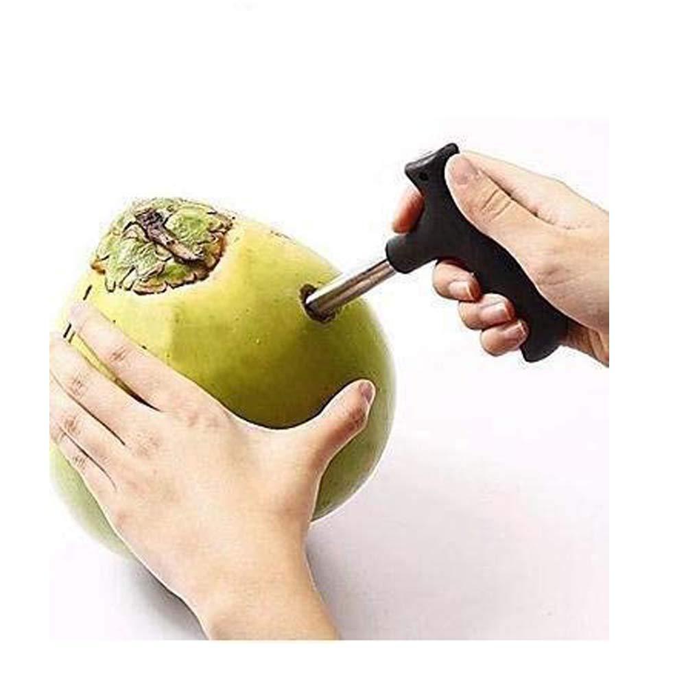 Premium Quality Stainless Steel Coconut Opener Tooldriller With Comfortable Grip - LootFaat