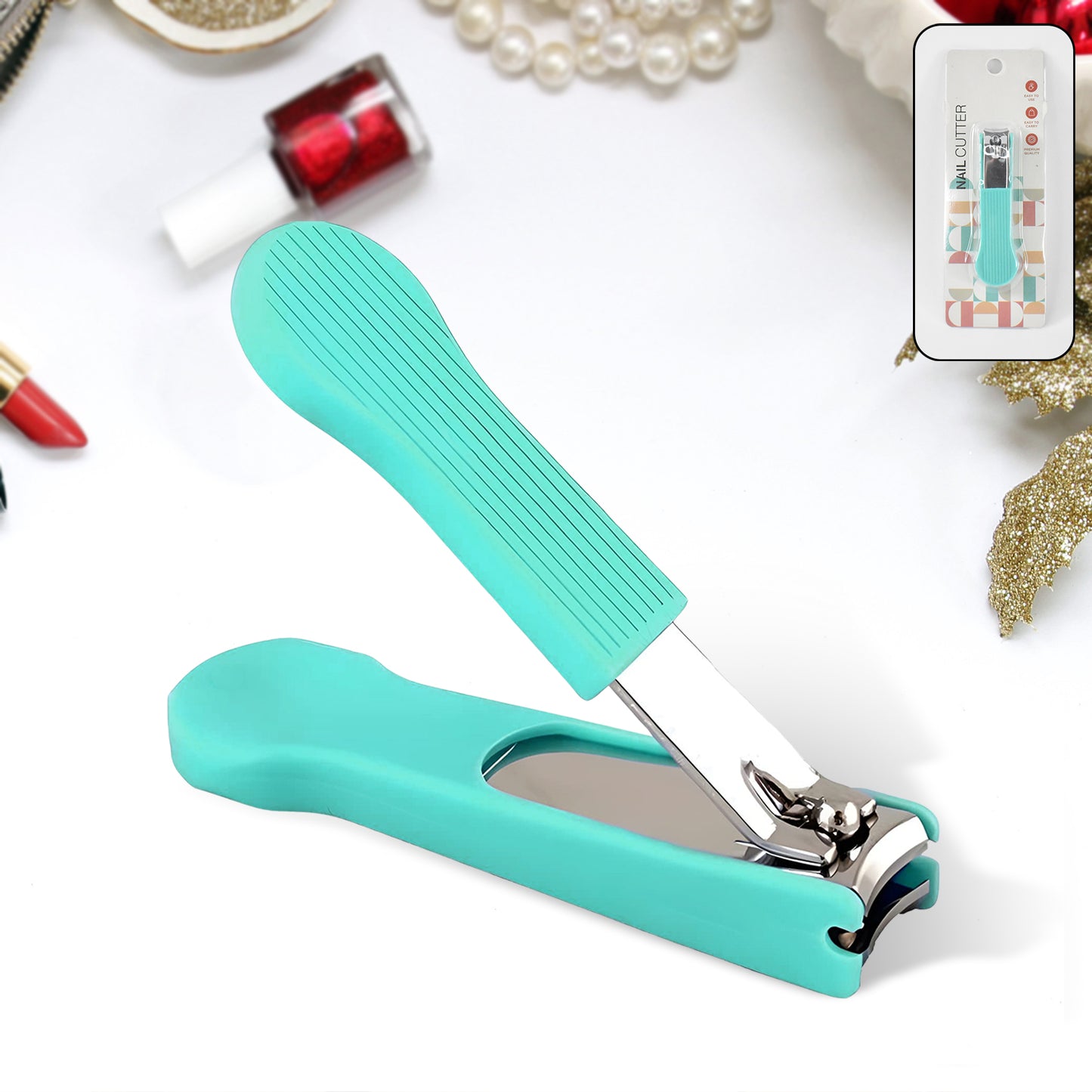 Nail Clippers Adult Nail Clippers Plastic Big Nail Clippers (1 Pc) - LootFaat