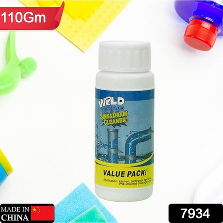 Powerful Sink And Drain Cleaner Portable Powder Cleaning Tool Super Clog Remover Chemical Powder Agent For Kitchen Toilet Pipe Dredging (110 Gm) - LootFaat