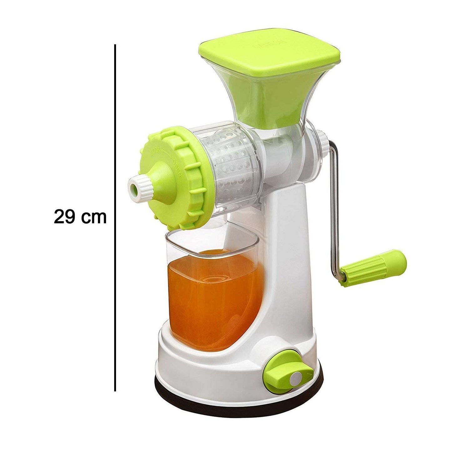 8103 Ganesh Kitchenware Plastic Hand Juicer New Smart Fruit Vegetable Multipurpose Juicer (Colorrandom Greenblueredorange) ( Colors May Vary ) (Multicolor Pack Of 1)