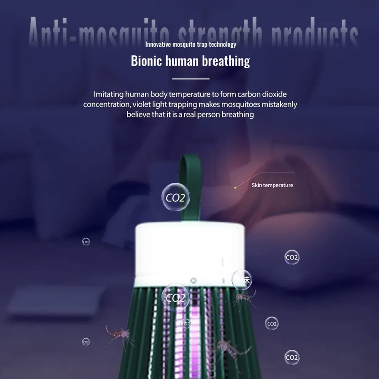 Mosquito Killer Machine Mosquito Killer Usb Powered Bug Zapper Mosquito Lamp For Home Electric Led Lamp Mosquito Killer Indoor Outdoor Mosquito Trap Machine - LootFaat