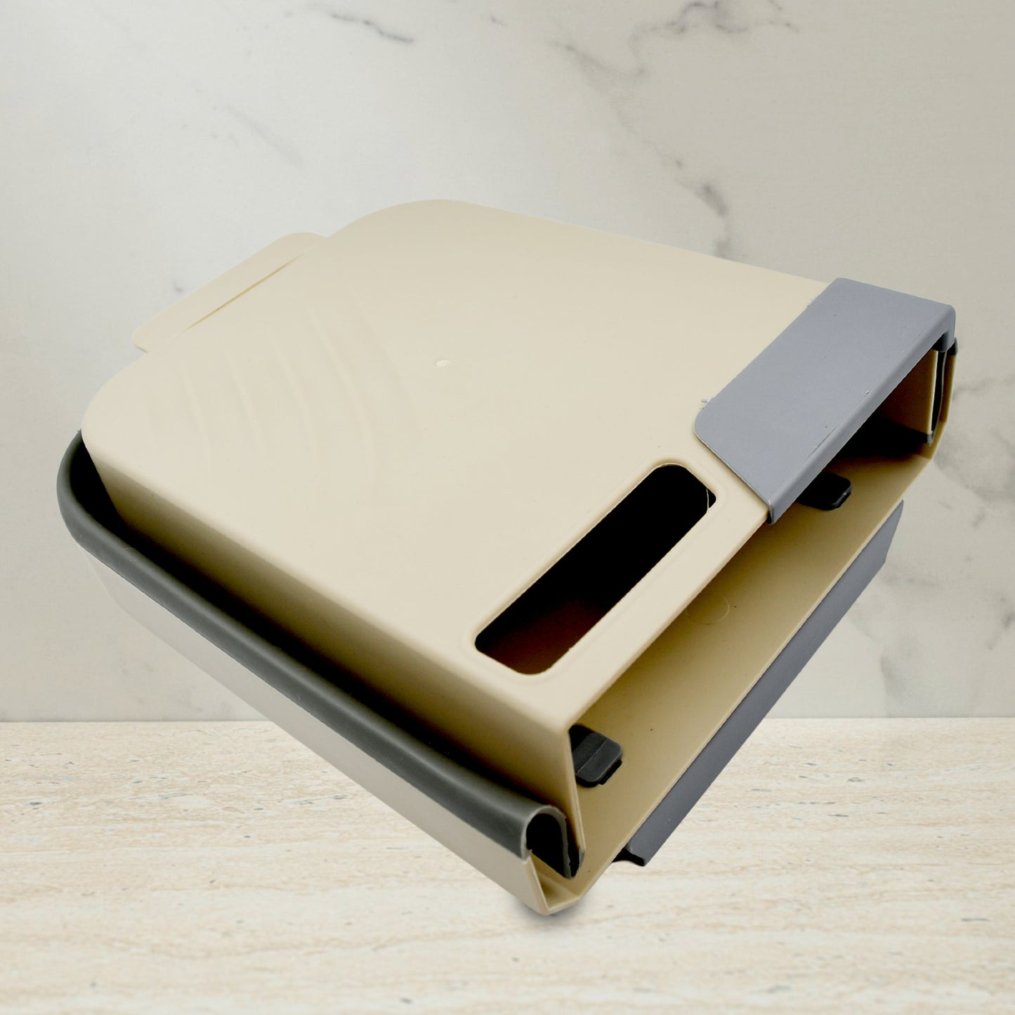 Hanging Trash Can For Kitchen Cabinet Door Small Collapsible Foldable Waste Bins Hanging Trash Holder For Bathroom Bedroom Office Car Portable - LootFaat