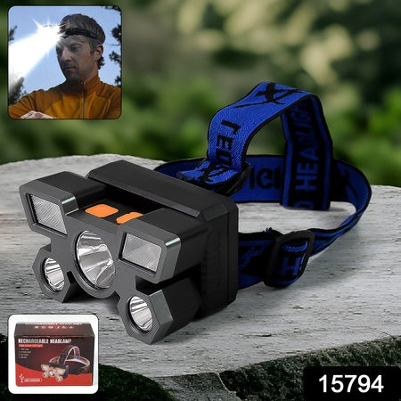 5 Led Headlamp Usb Rechargeable Head Light (1 Pc) - LootFaat