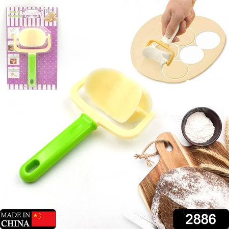 Plastic Round Roll Forming Cutter Cake Ball Tongs And Molds Puri Cutter Roller Machine For Baking Tools (1 Pc Mix Color) - LootFaat