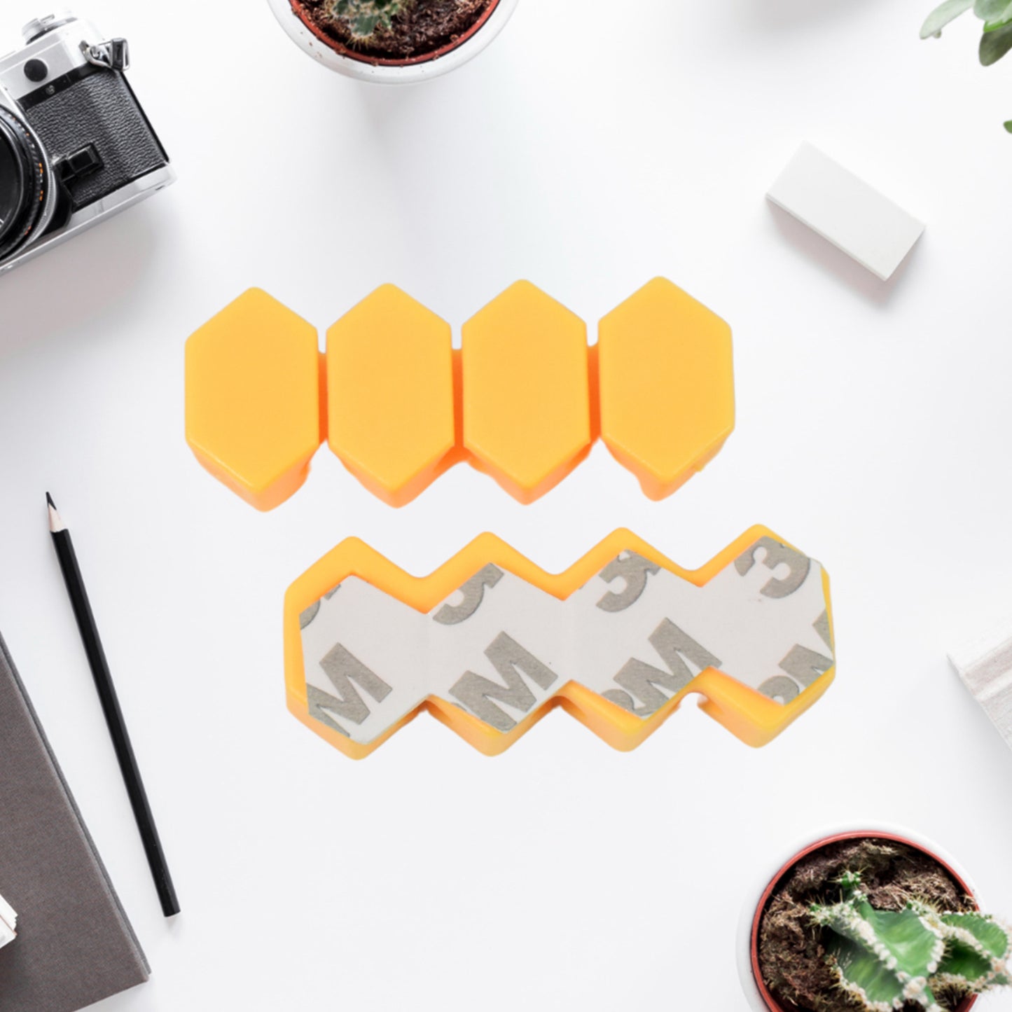 Self Adhesive Hooks For Cable Clips Desktop Cable Organizer (6 Pcs Set Mix Design) - LootFaat